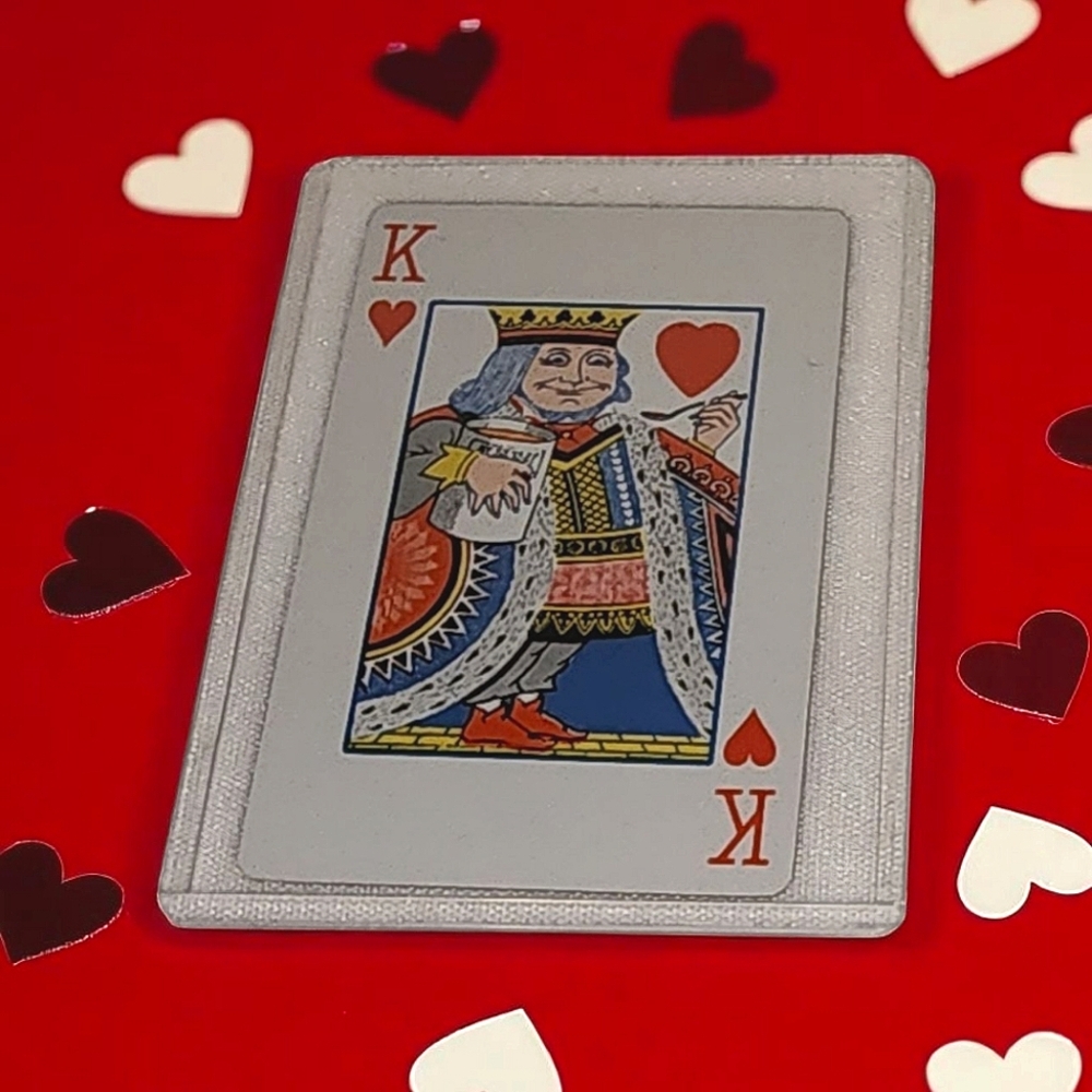 Tiffany Vintage King of Hearts Playing Card